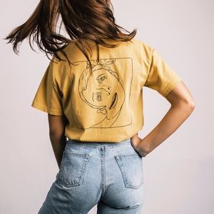 emma chamberlain yellow adidas sweatshirt